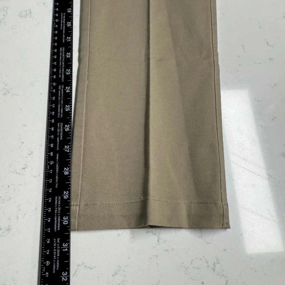 Haggar Premium Comfort Khaki Pants Mens 30x30 Med Khaki Slim Fit Stretch NWT